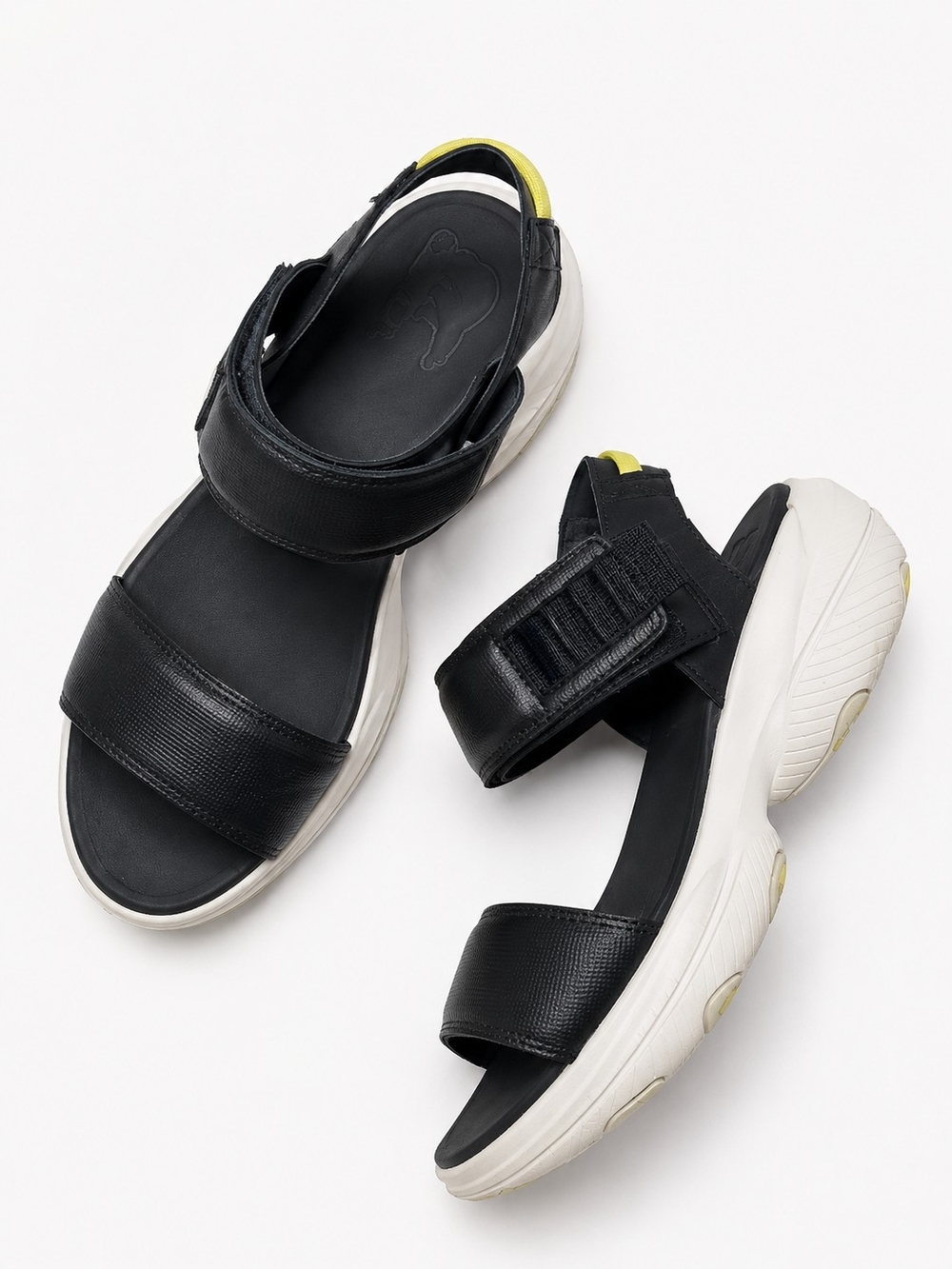 Sorel Size 8 Explorer Blitz Stride Sandals Black With White Sole Strap